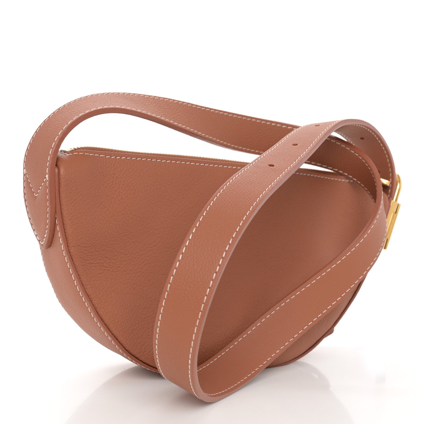 Smooth Calfskin Low Key Bumbag Cognac