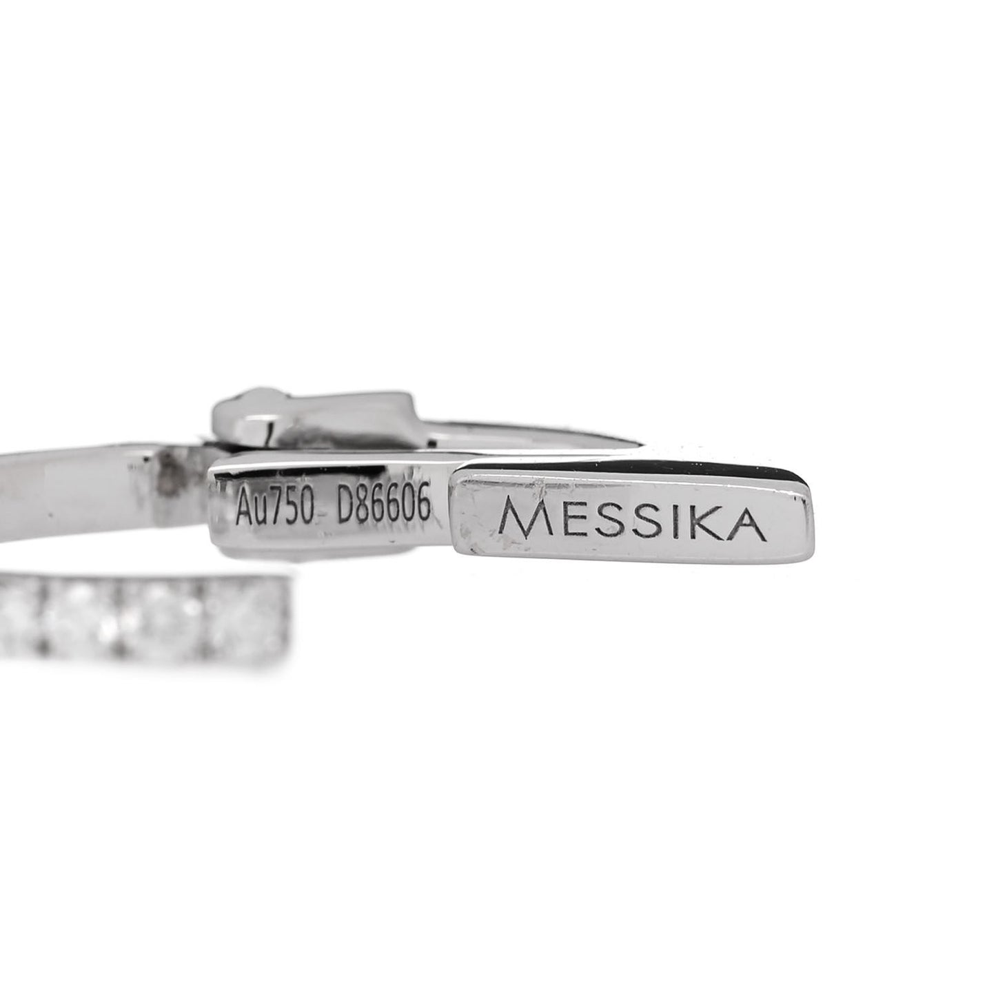 18K White Gold Diamond Gatsby Mono Middle Clip Earring