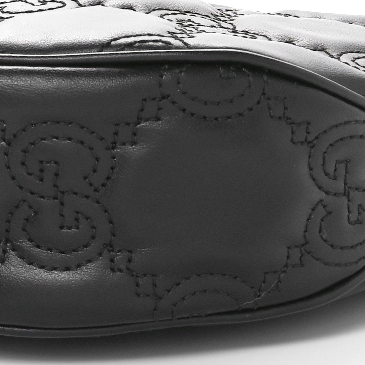 Gucci Calfskin GG Matelasse Small Hobo Shoulder Bag Black 10 of 11