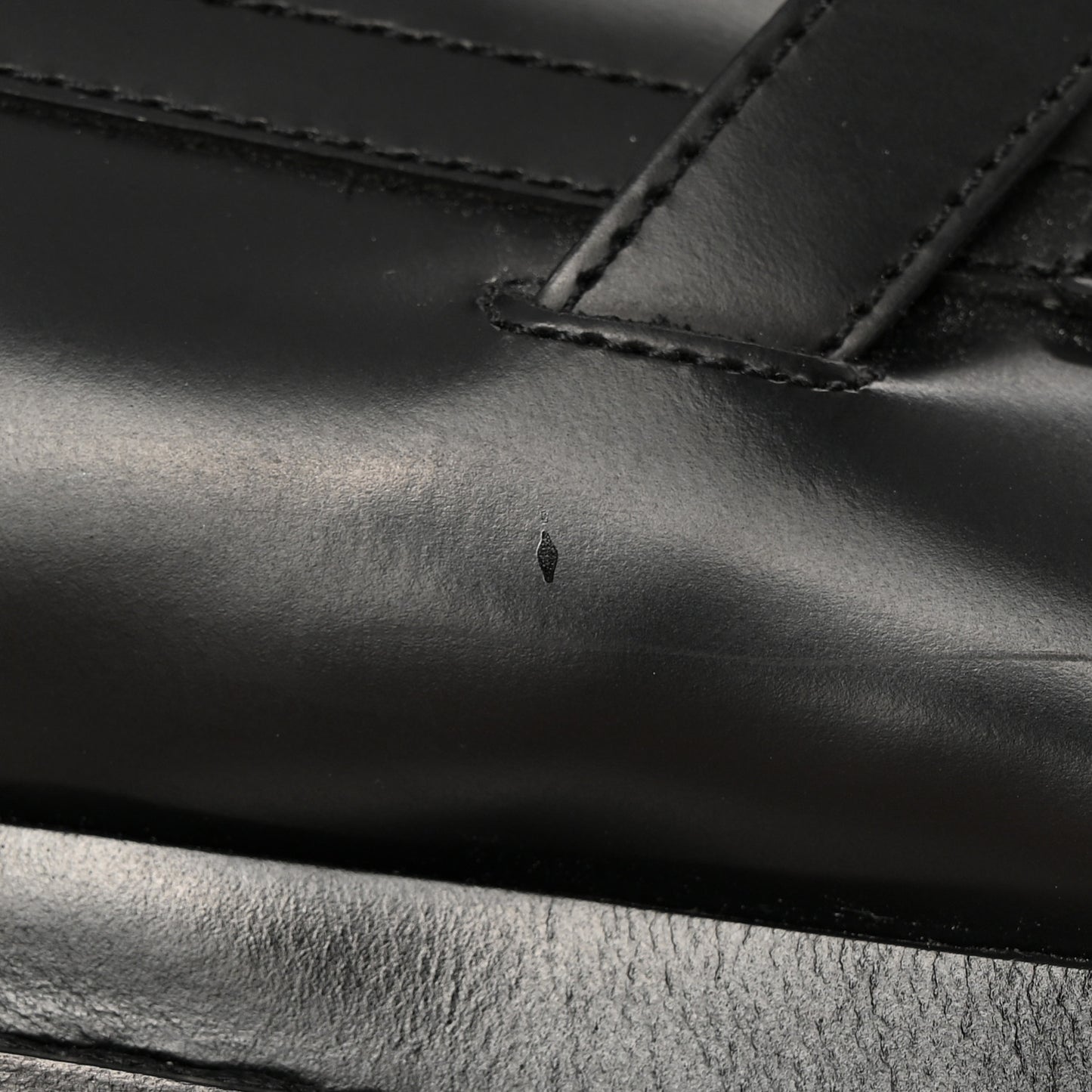 Glossed Calfskin Funk Ankle Boots 36 Black