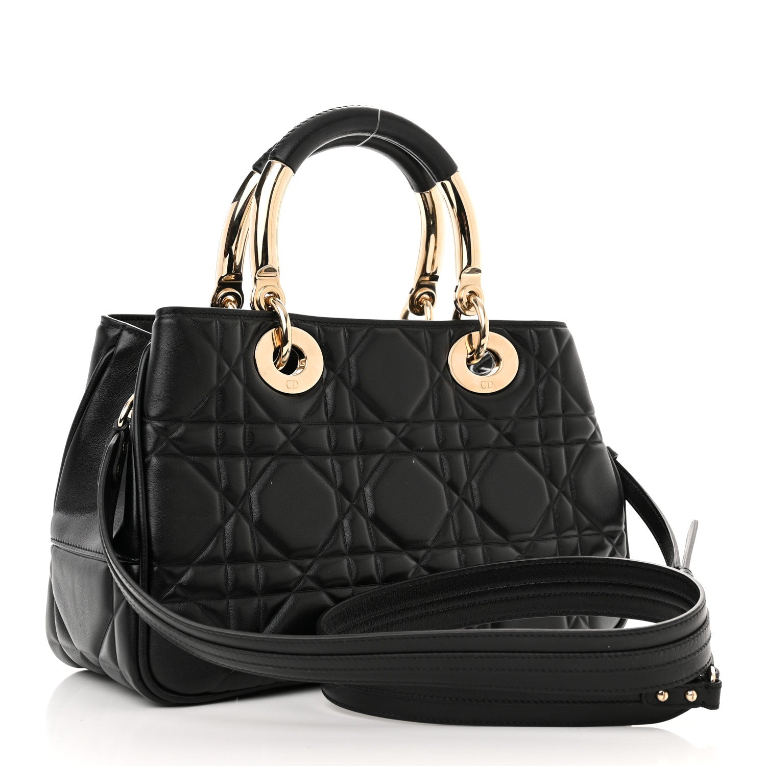 Christian Dior Calfskin Cannage Medium The Lady 95.22 Black 3 of 15