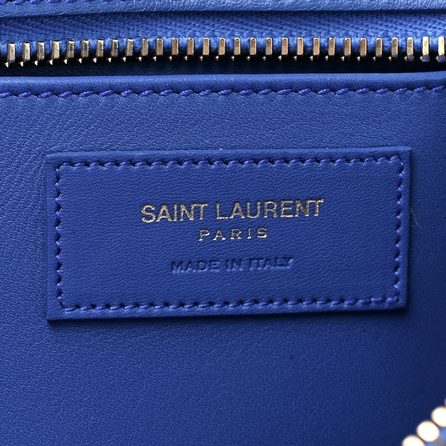 Saint Laurent Calfskin Small Classic Y Cabas Royal Blue 6 of 16