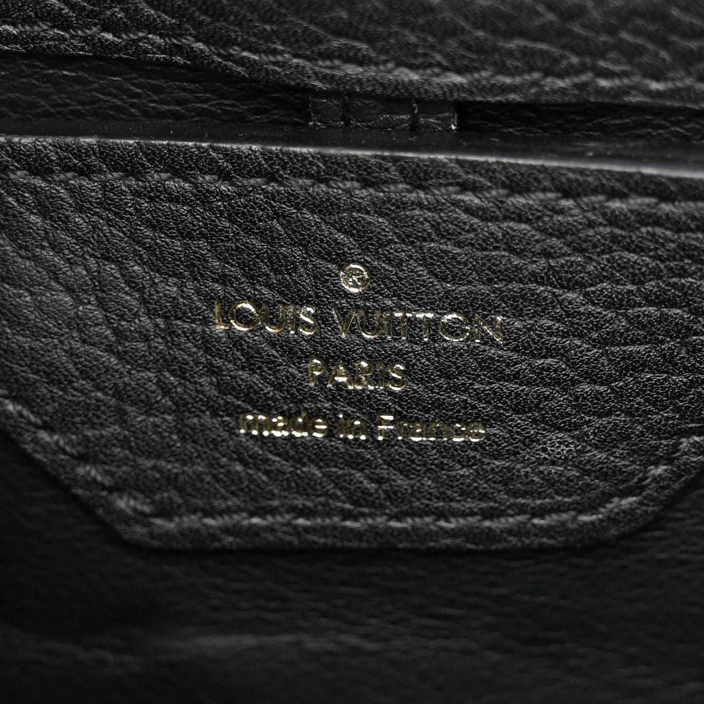Hanami Taurillon Capucines PM Black Multicolor