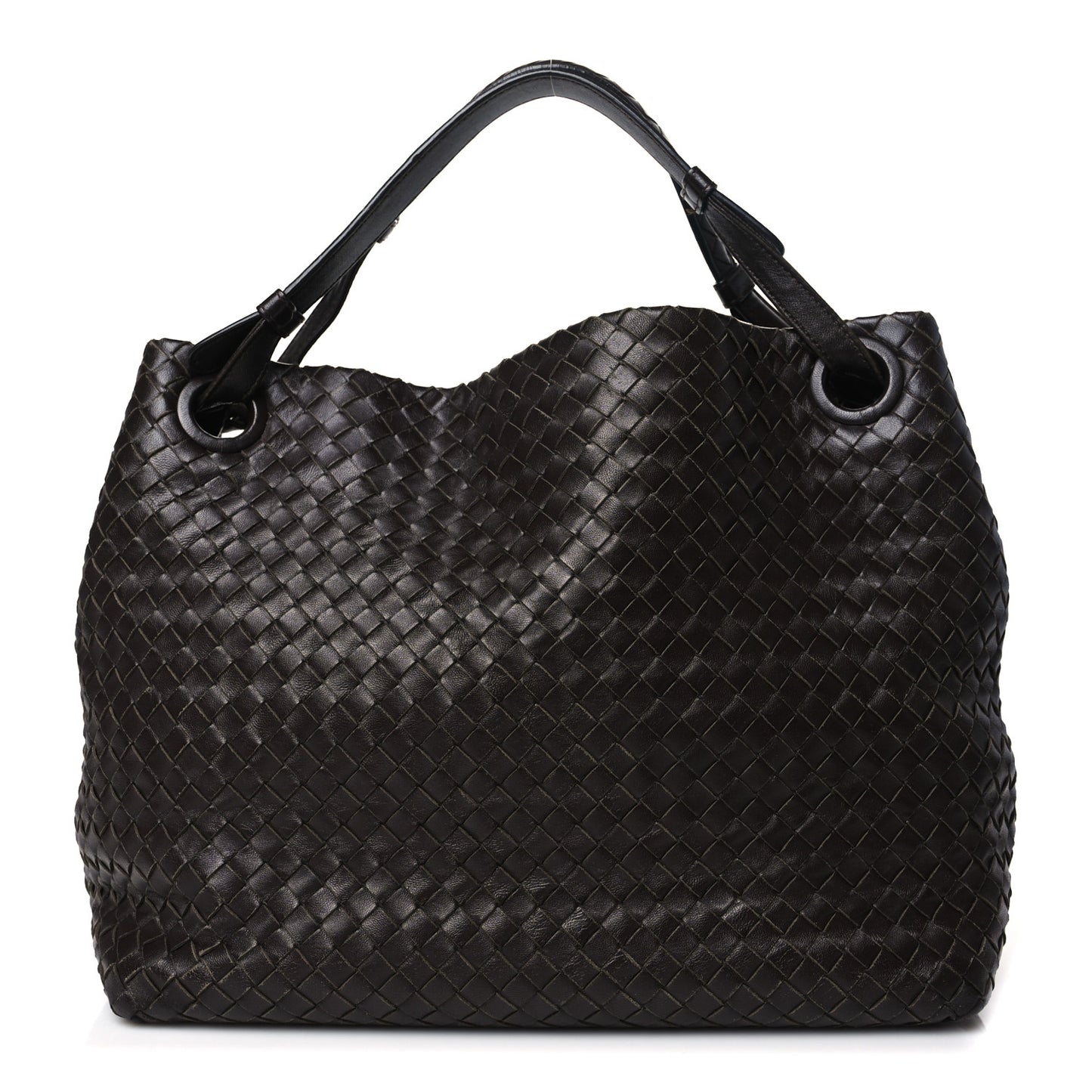 Nappa Intrecciato Garda Bag Ebano