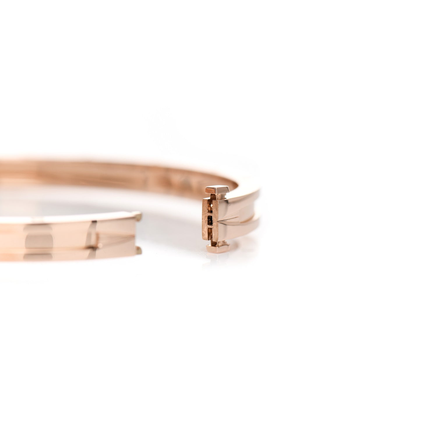 18K Rose Gold Narrow B.Zero1 Bangle Bracelet S
