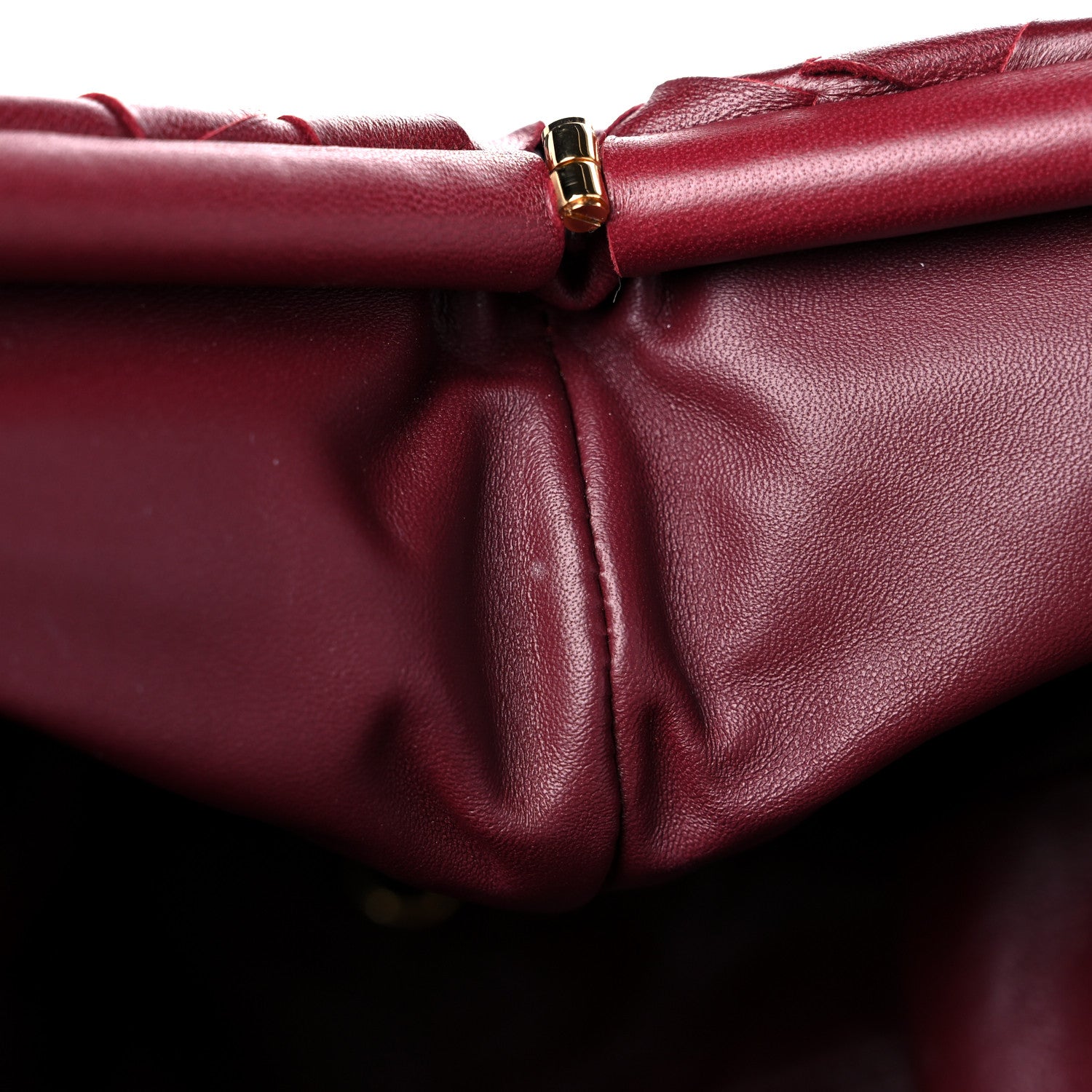 Bottega Veneta Nappa Maxi Intrecciato The Pouch Oversized Clutch Bordeaux 13 of 14