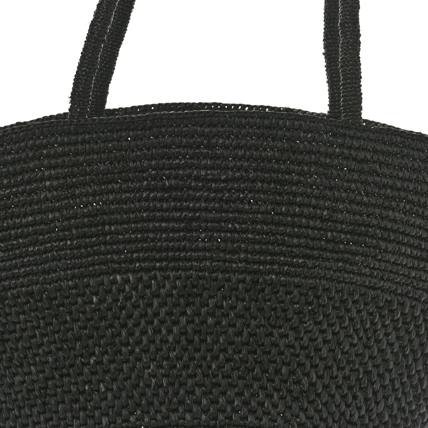 Raffia Emilie Tote Bag Black
