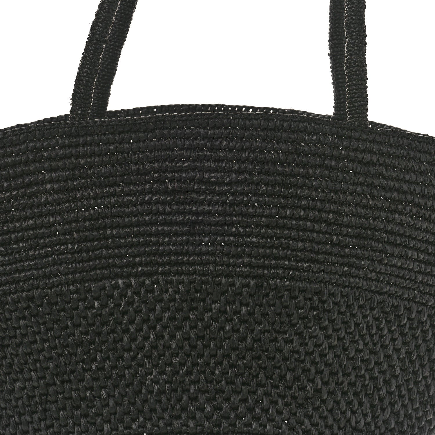 The Row Raffia Emilie Tote Bag Black 7 of 11