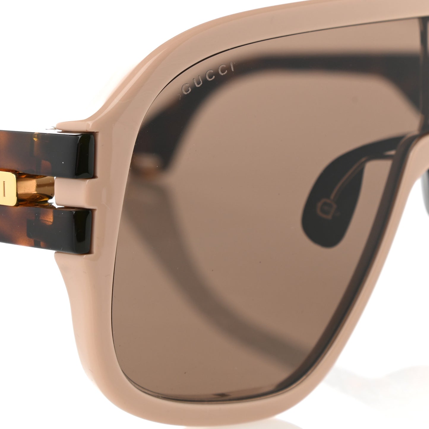 Acetate Aviator Sunglasses GG0663S Havana