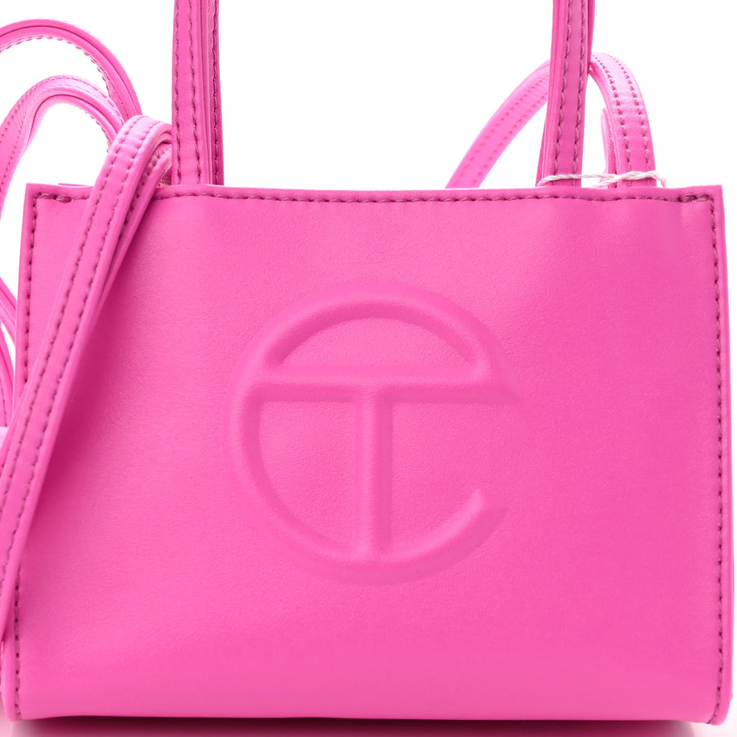 Vegan Leather Small Shopping Bag Azalea