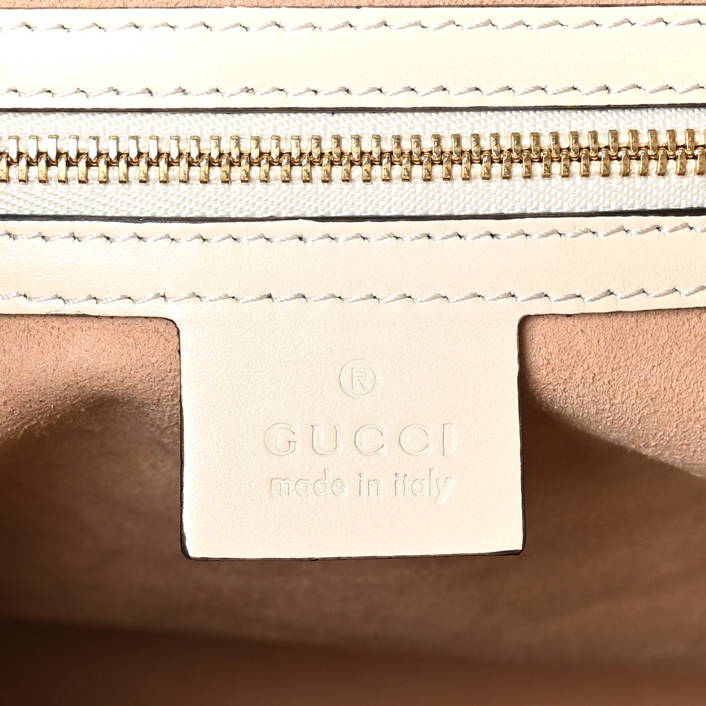 Guccissima Linea A Foldover Tote Off White