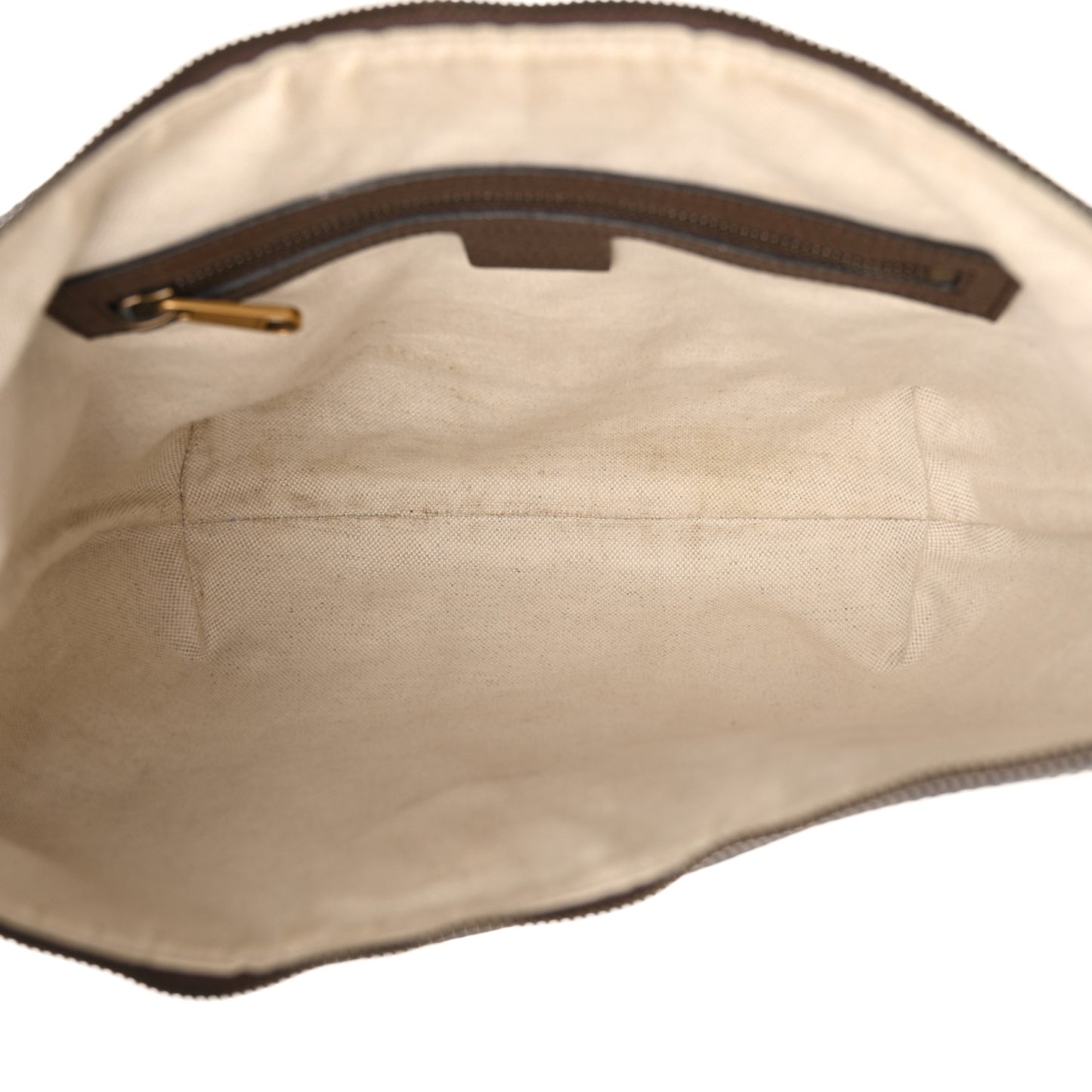 GG Supreme Monogram Web Small Ophidia Half Moon Hobo Brown