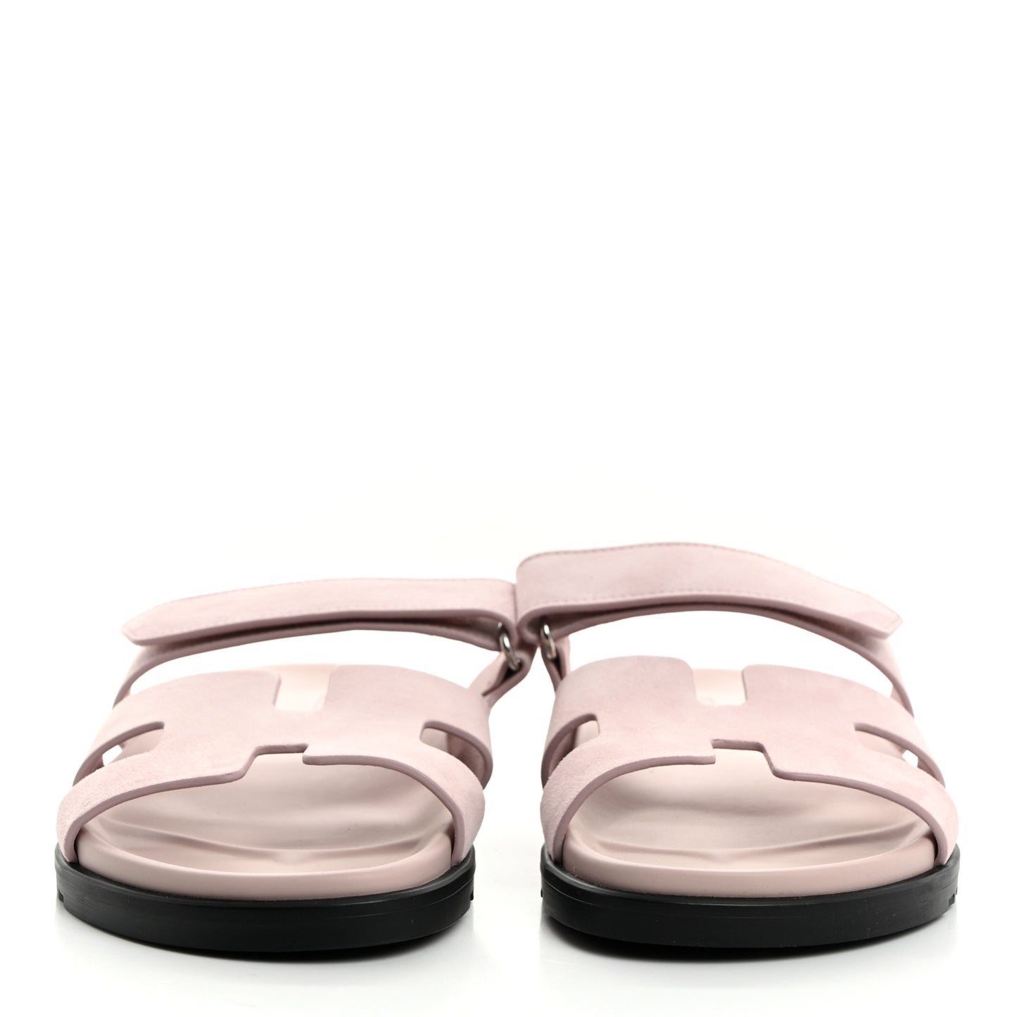 Suede Goatskin Womens Chypre Sandals 40.5 Rose Porcelaine