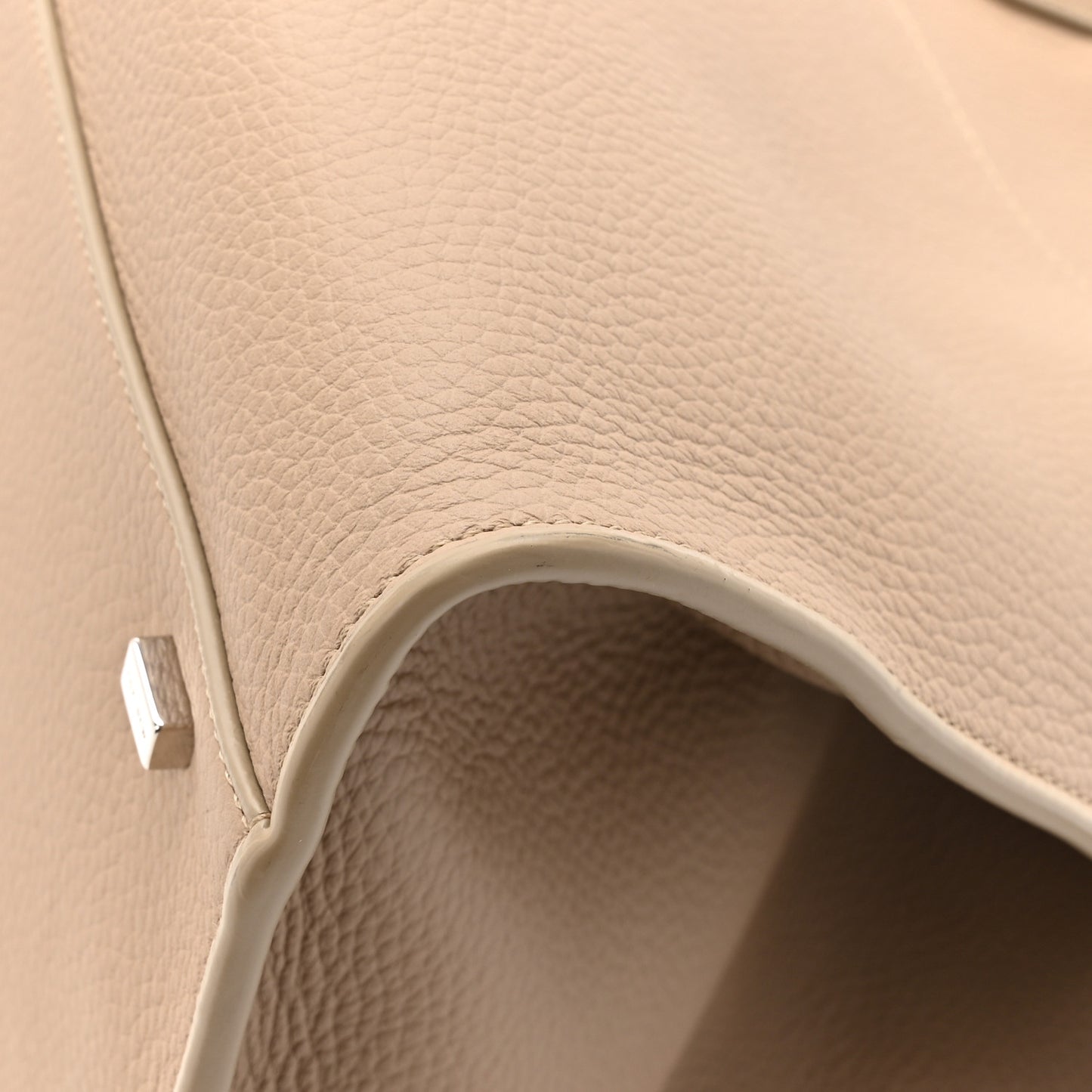 Matte Grained Calfskin Soft Margaux 15 Dark Taupe