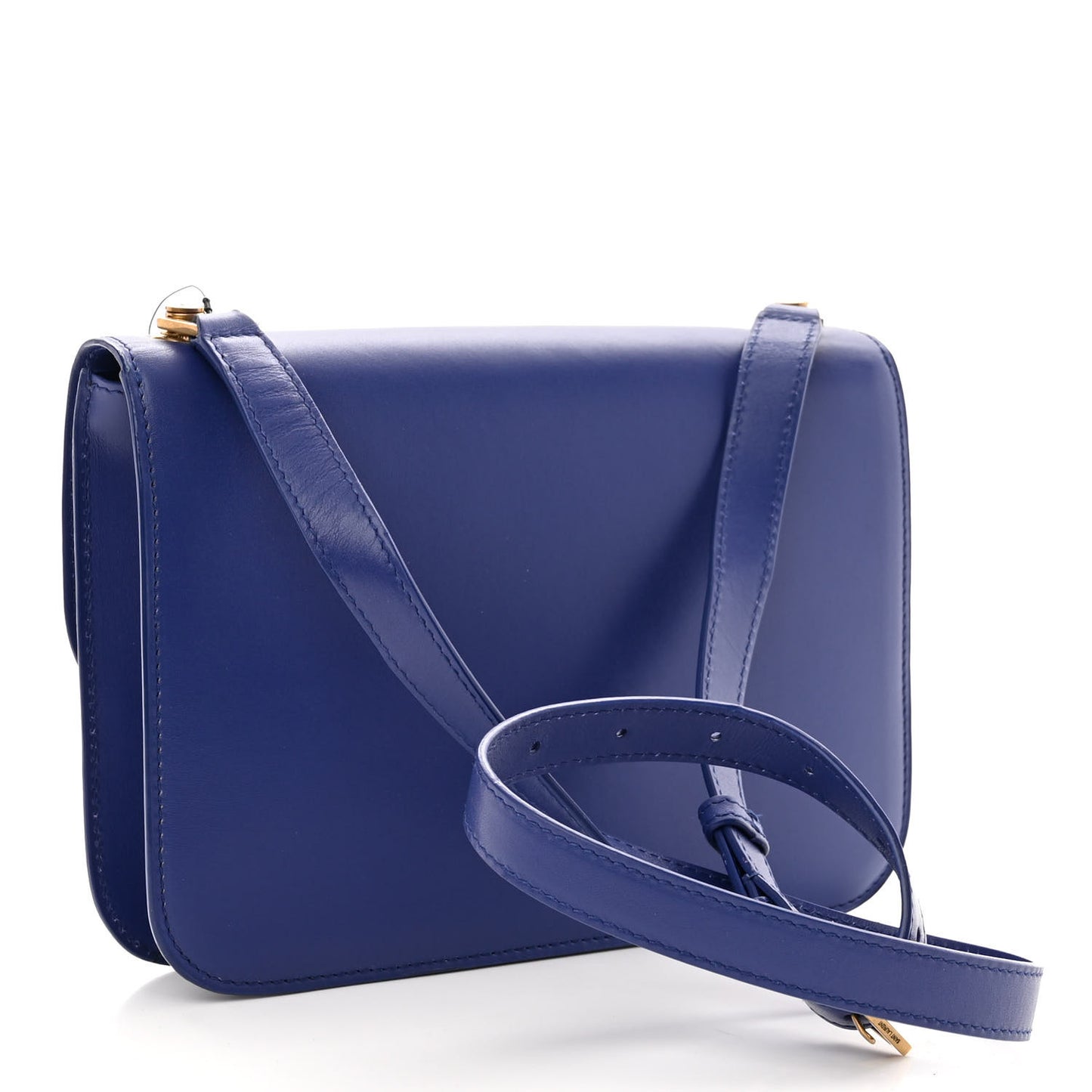 Box Calfskin Le Carre Satchel Blue