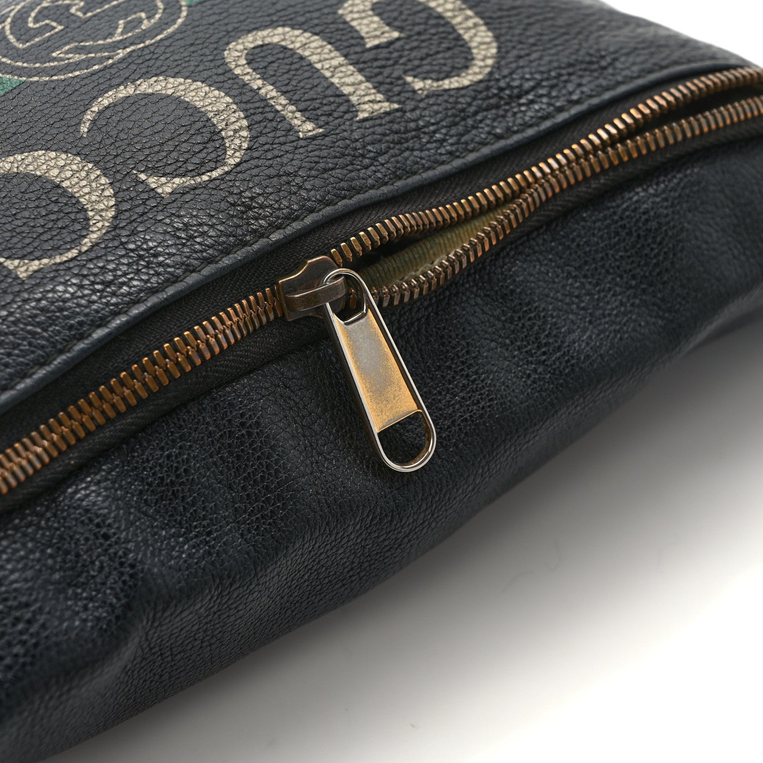 Gucci Grained Calfskin Logo Belt Bag Black 12 of 12