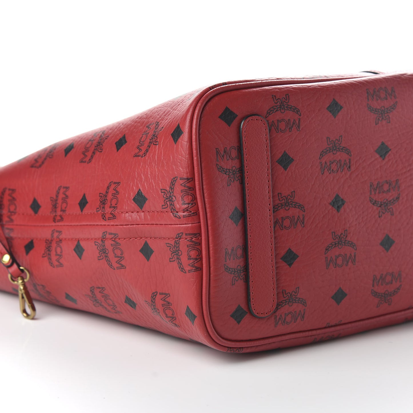 Visetos Medium Liz Reversible Shopper Tote Ruby Red
