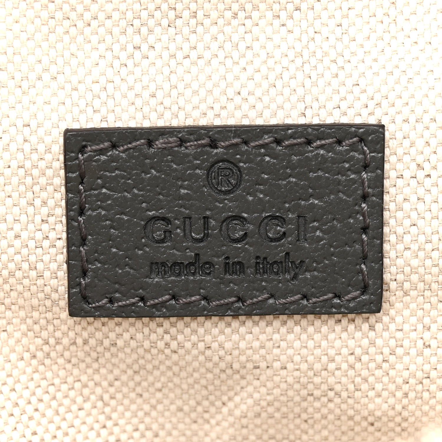 Gucci GG Supreme Monogram Textured Dollar Calfskin Ophidia Belt Bag Grey Black Graphite Grey 6 of 12