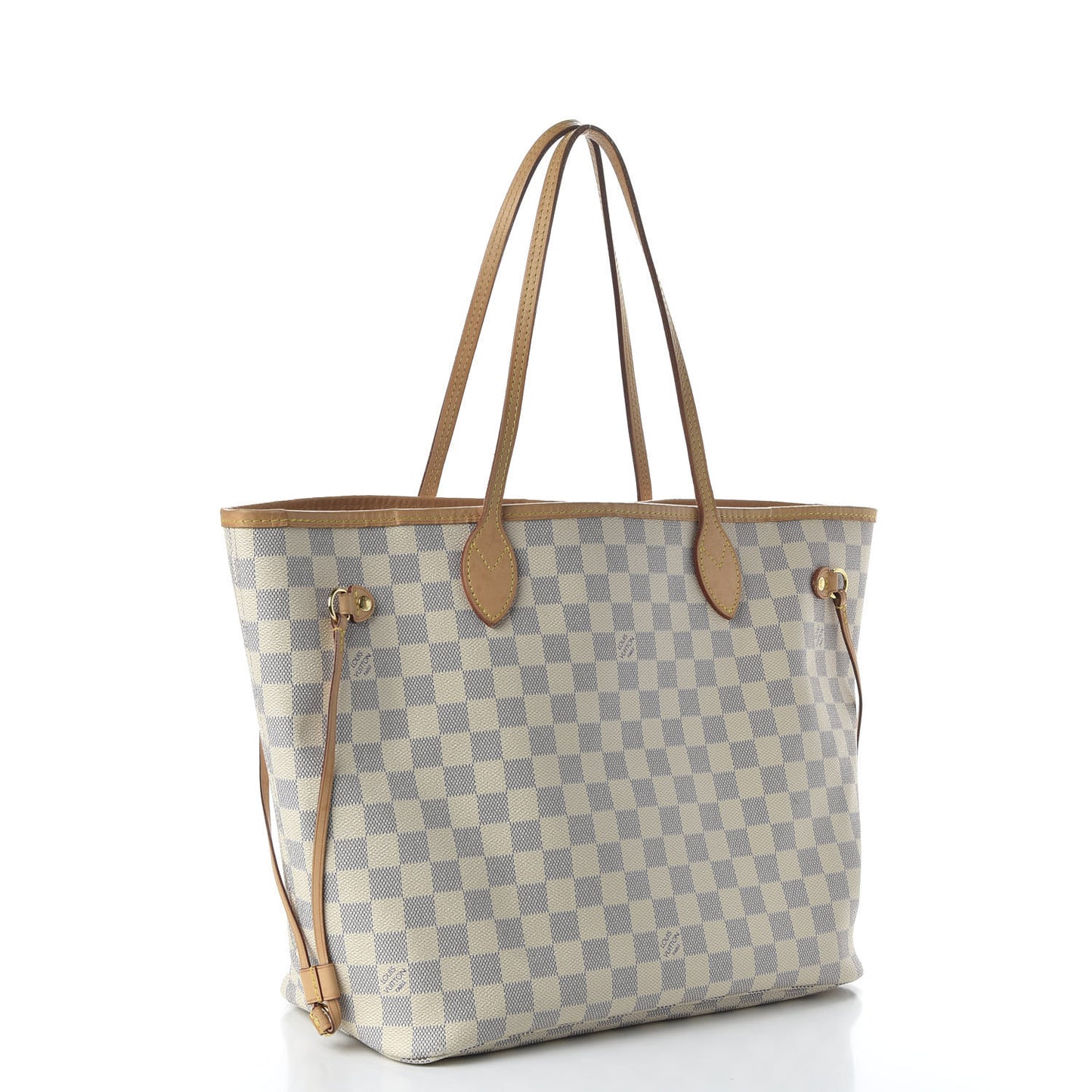 Damier Azur Neo Neverfull MM Rose Ballerine