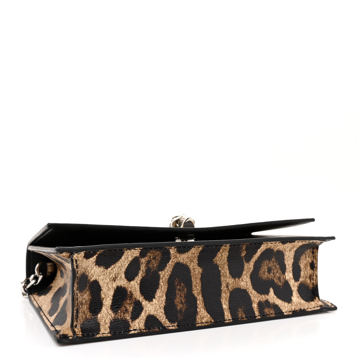 Alexander McQueen Patent Leopard Print Skull Mini Crossbody Bag 4 of 10