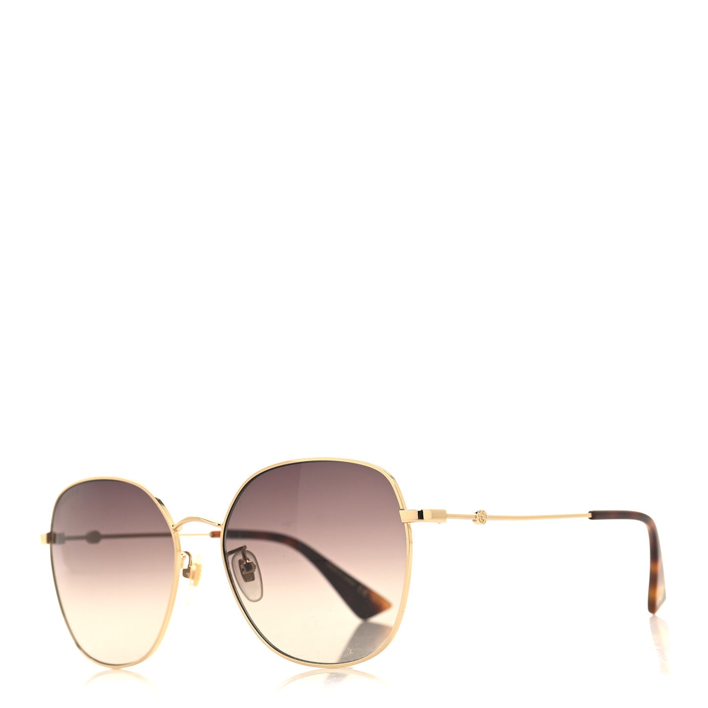 Metal Square Frame Sunglasses GG0415SK Gold