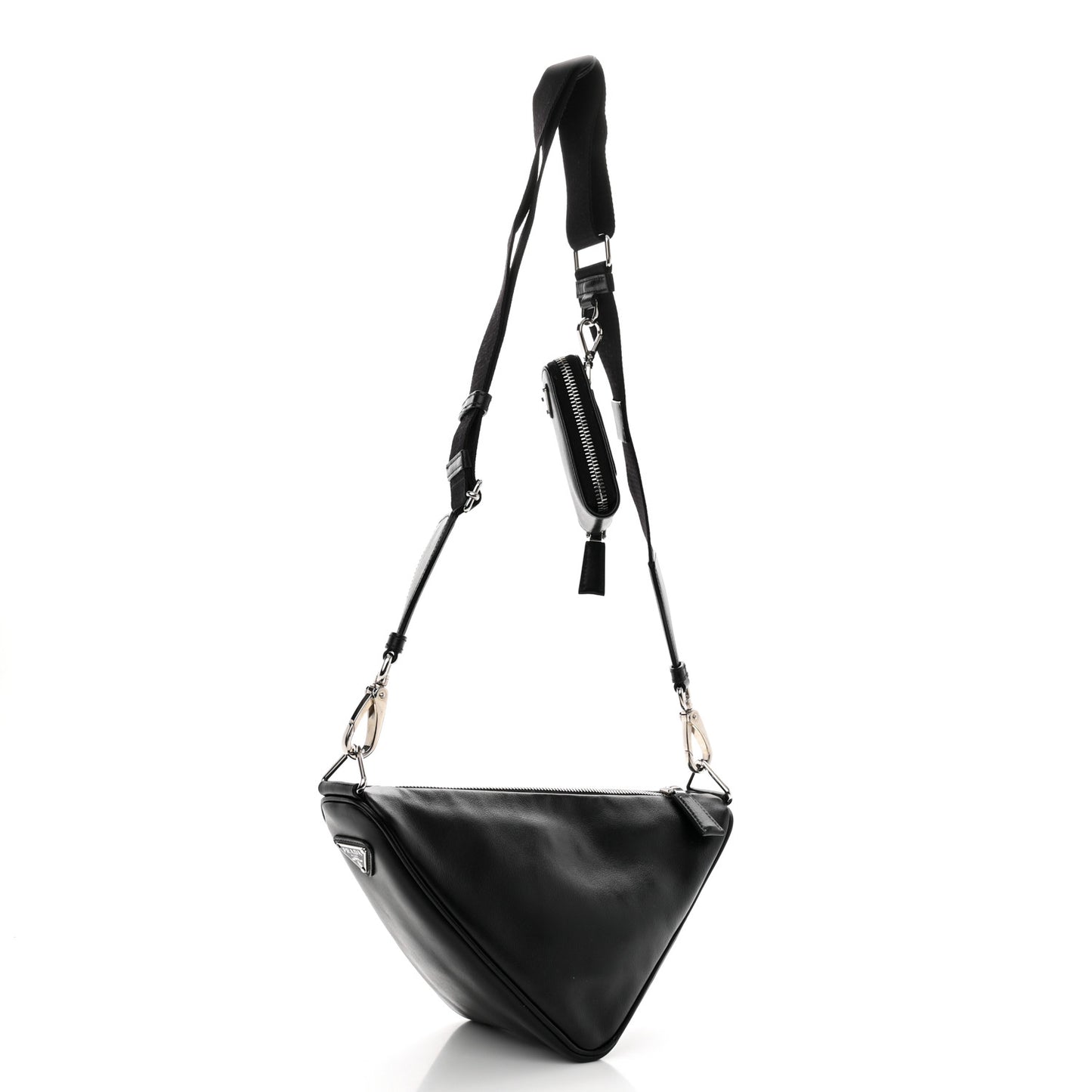 Grace Lux Triangle Shoulder Bag Black