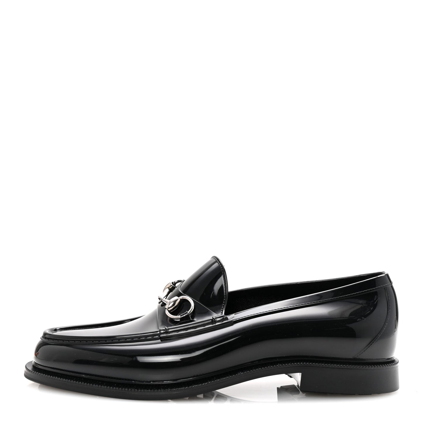 Rubber Mens Horsebit Moccasin Loafers 10 Black