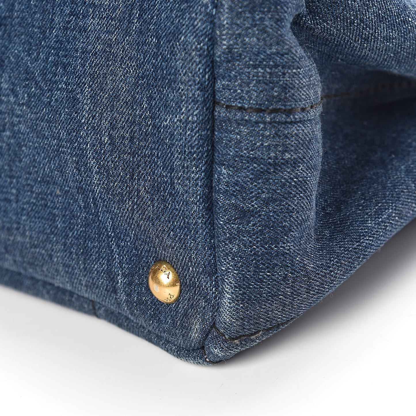 Denim Logo Tote Avio