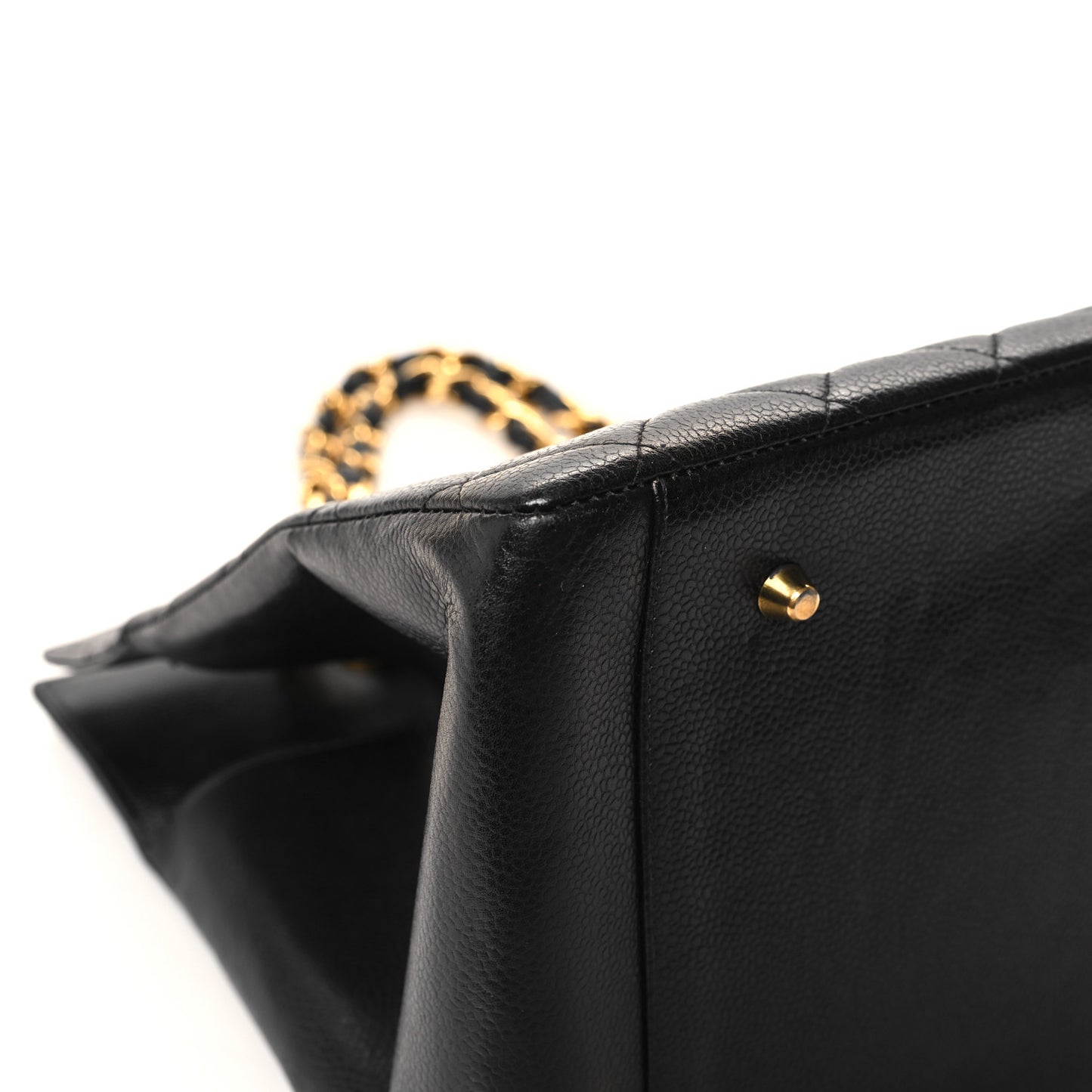 Caviar Quilted Grand Timeless Tote GTT Black