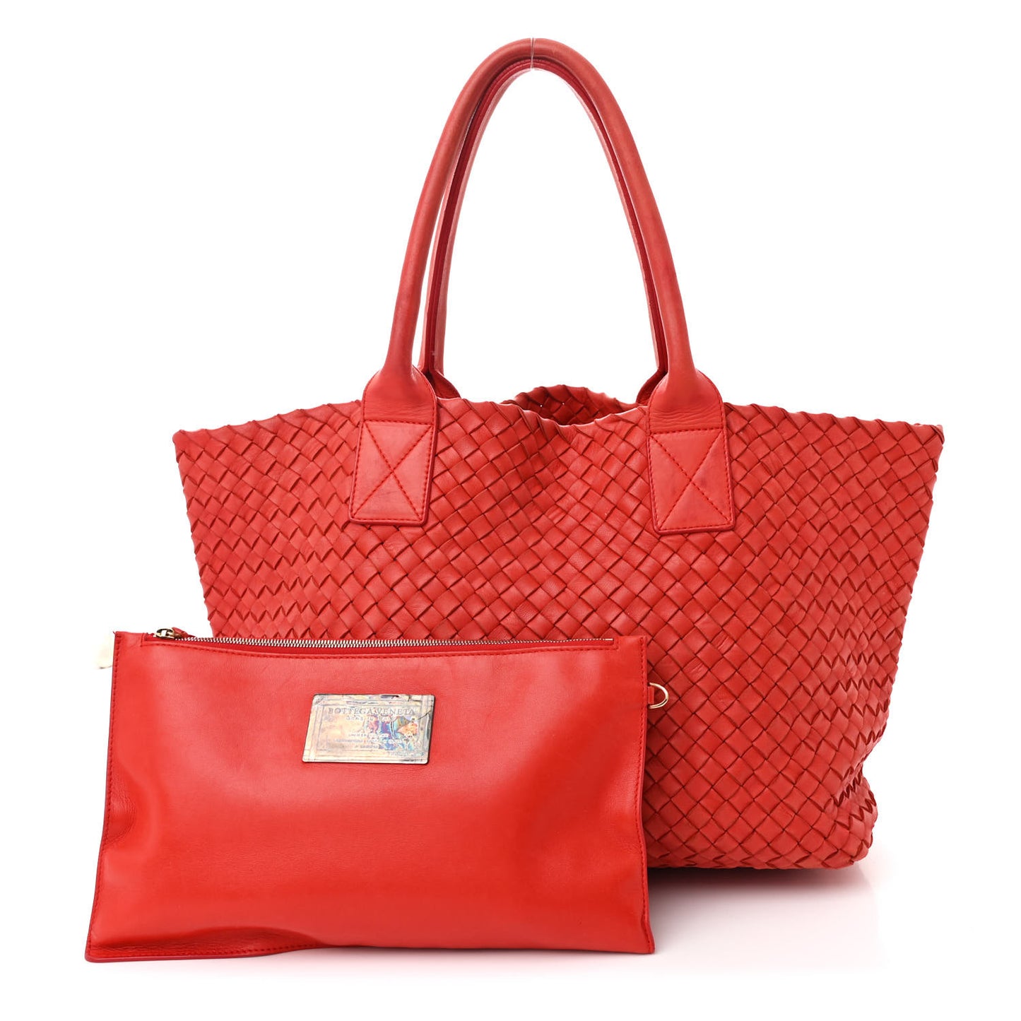 Nappa Intrecciato Mini Cabat Red