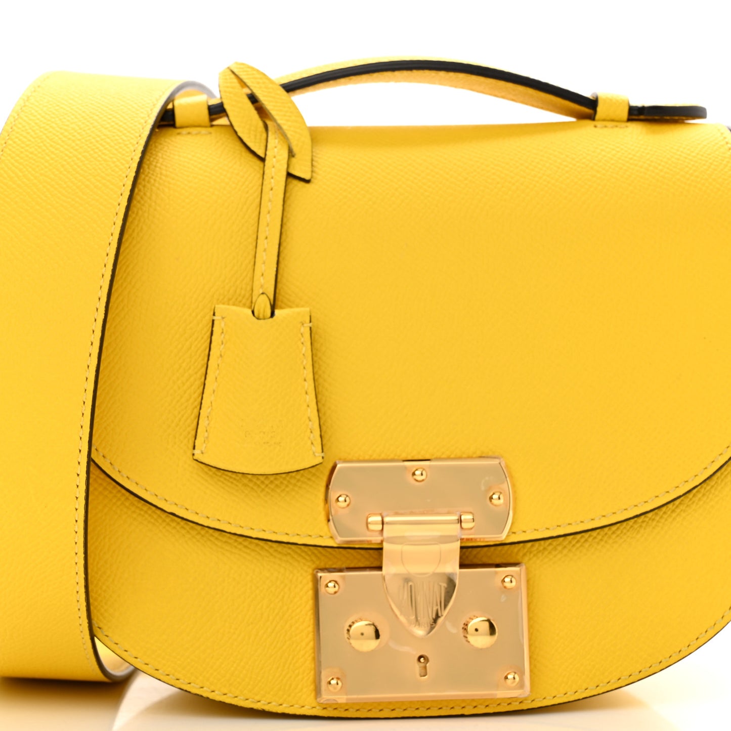 Carat Calfskin Flori PM Citrine