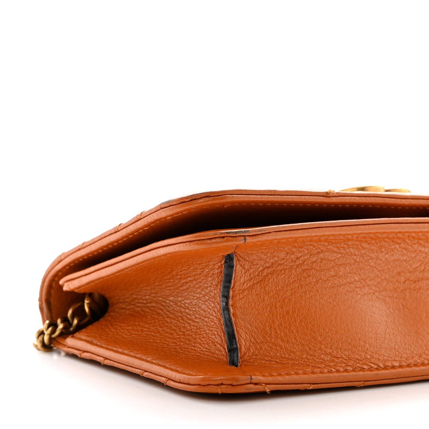 Calfskin Matelasse GG Marmont Mini Bag Cognac