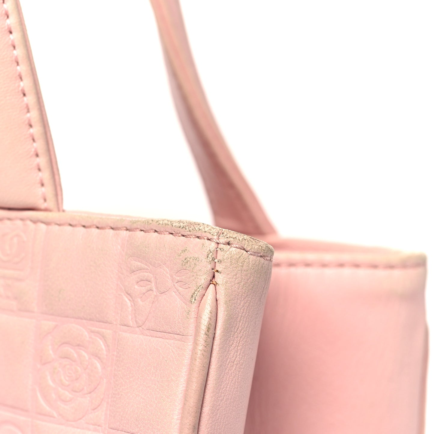Lambskin Precious Symbols Shopping Tote Pink
