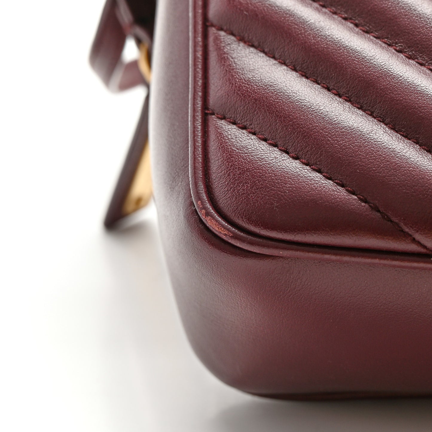 Calfskin Matelasse Monogram Lou Camera Bag Dark Legion Red