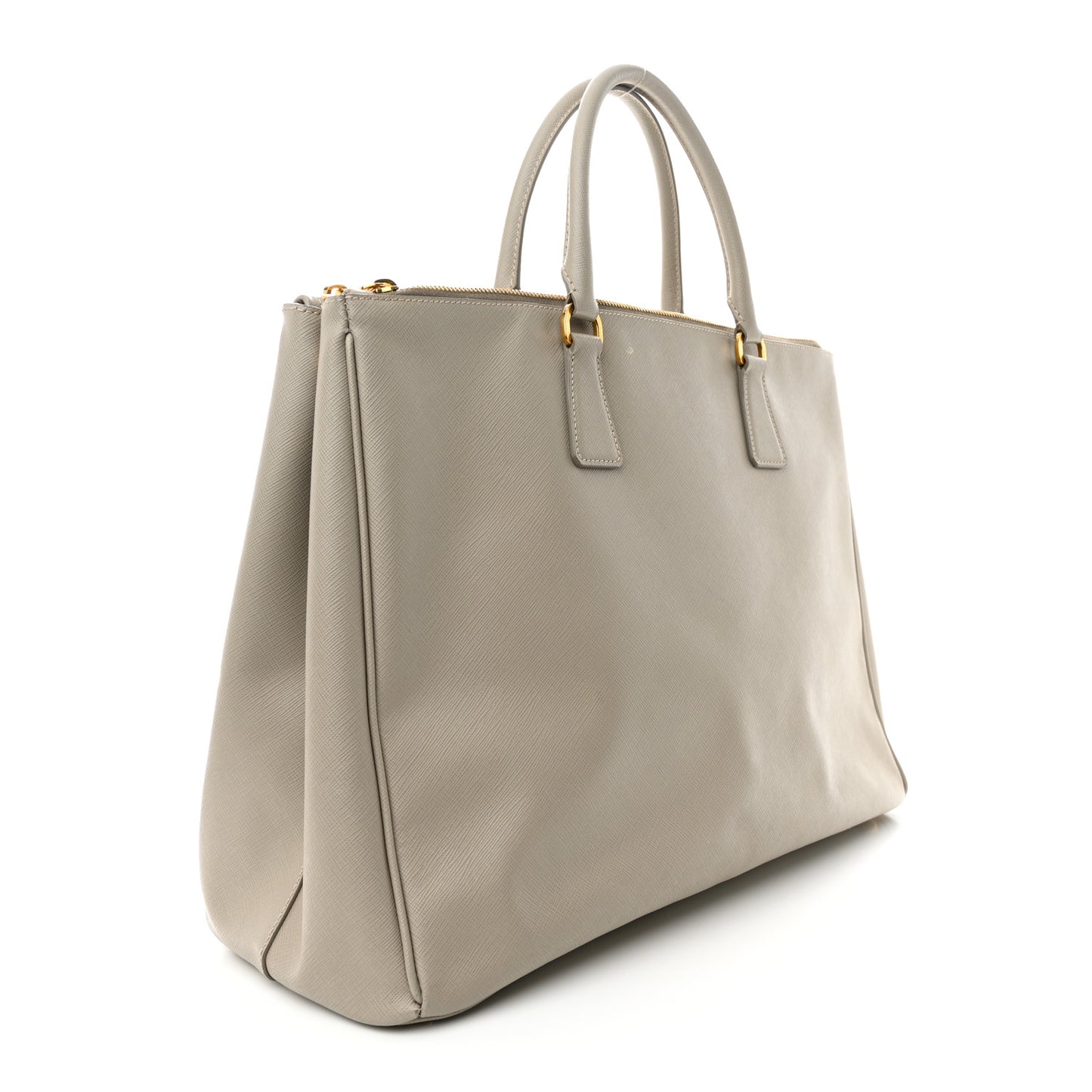 Saffiano Lux Extra Large Galleria Double Zip Tote Argilla