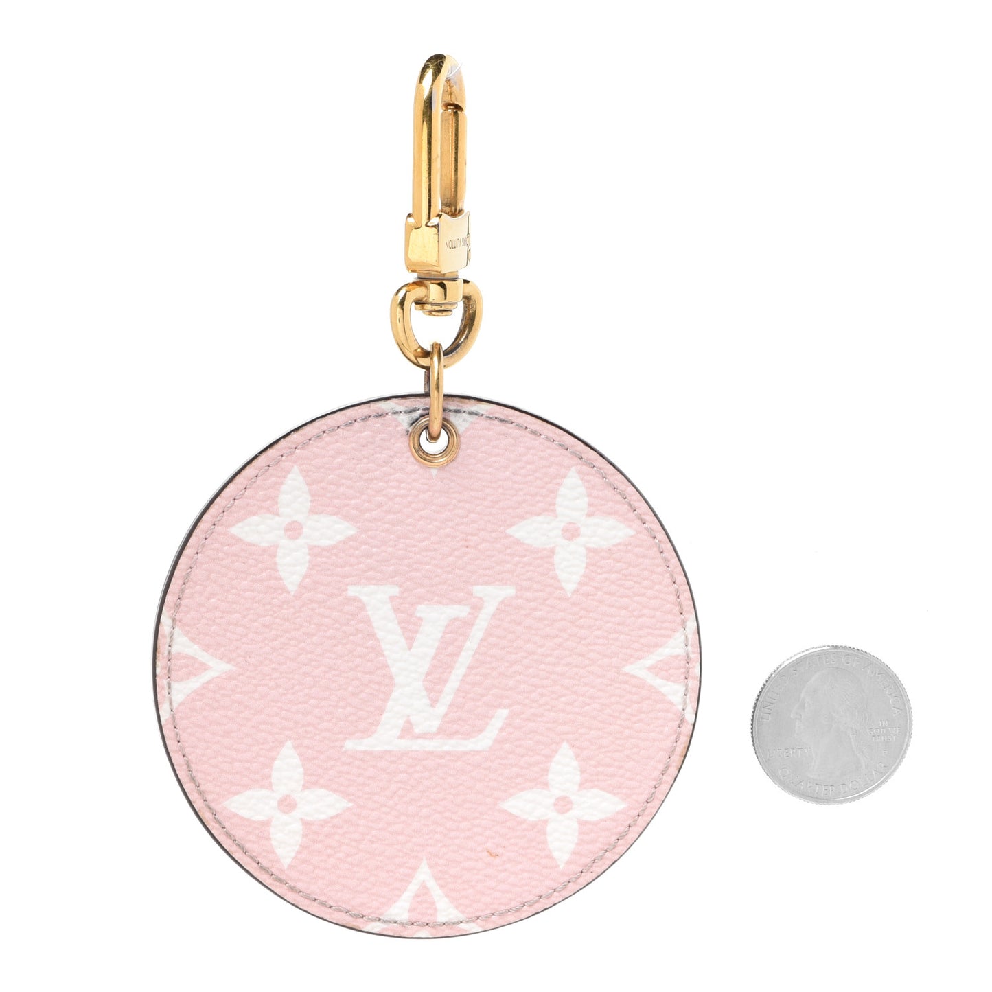 Monogram Giant Bag Charm Key Holder Rouge