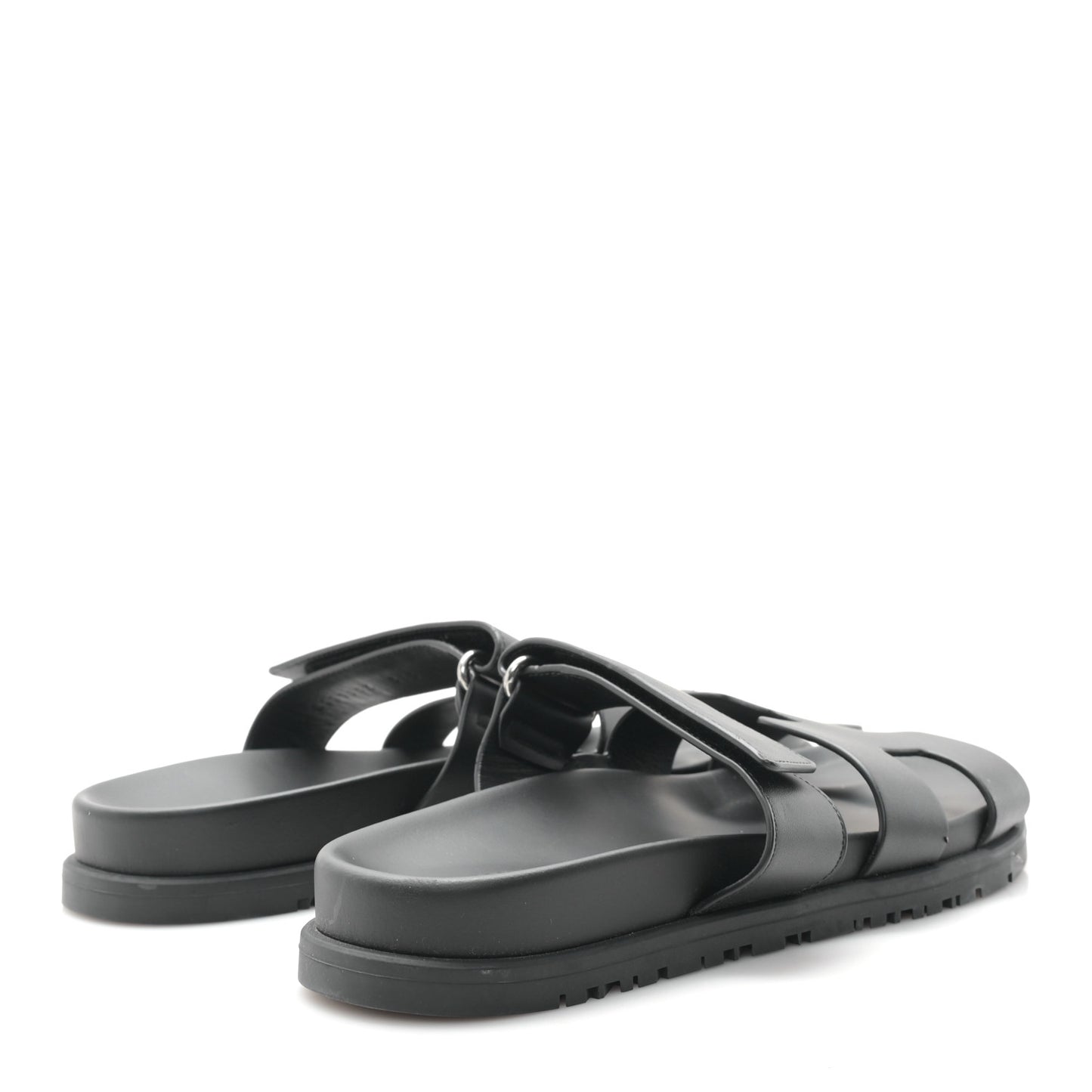 Calfskin Womens Chypre Sandals 36.5 Black