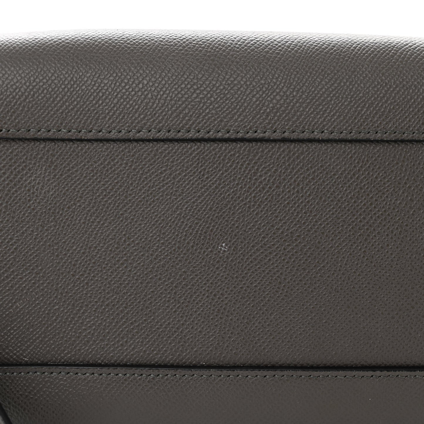 Grained Calfskin Micro Belt Bag Grey