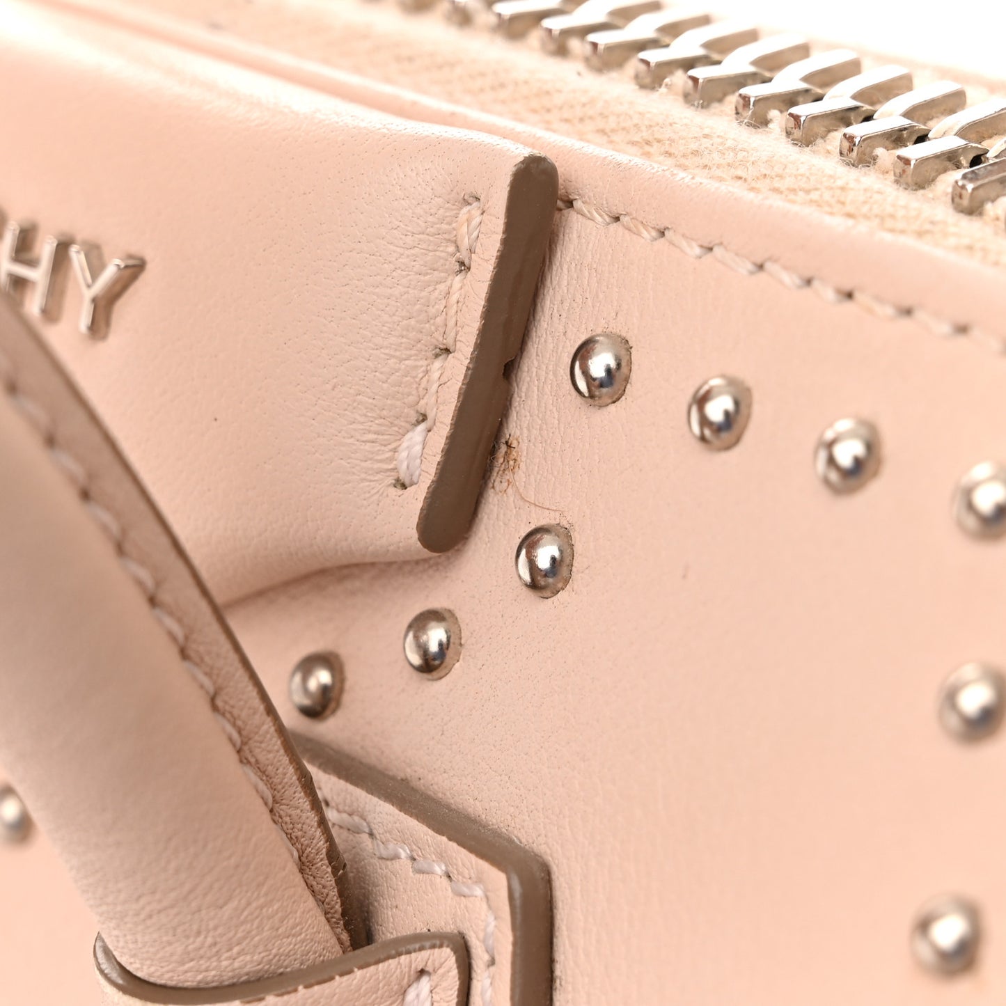 Smooth Calfskin Mini Studded Antigona Pale Pink