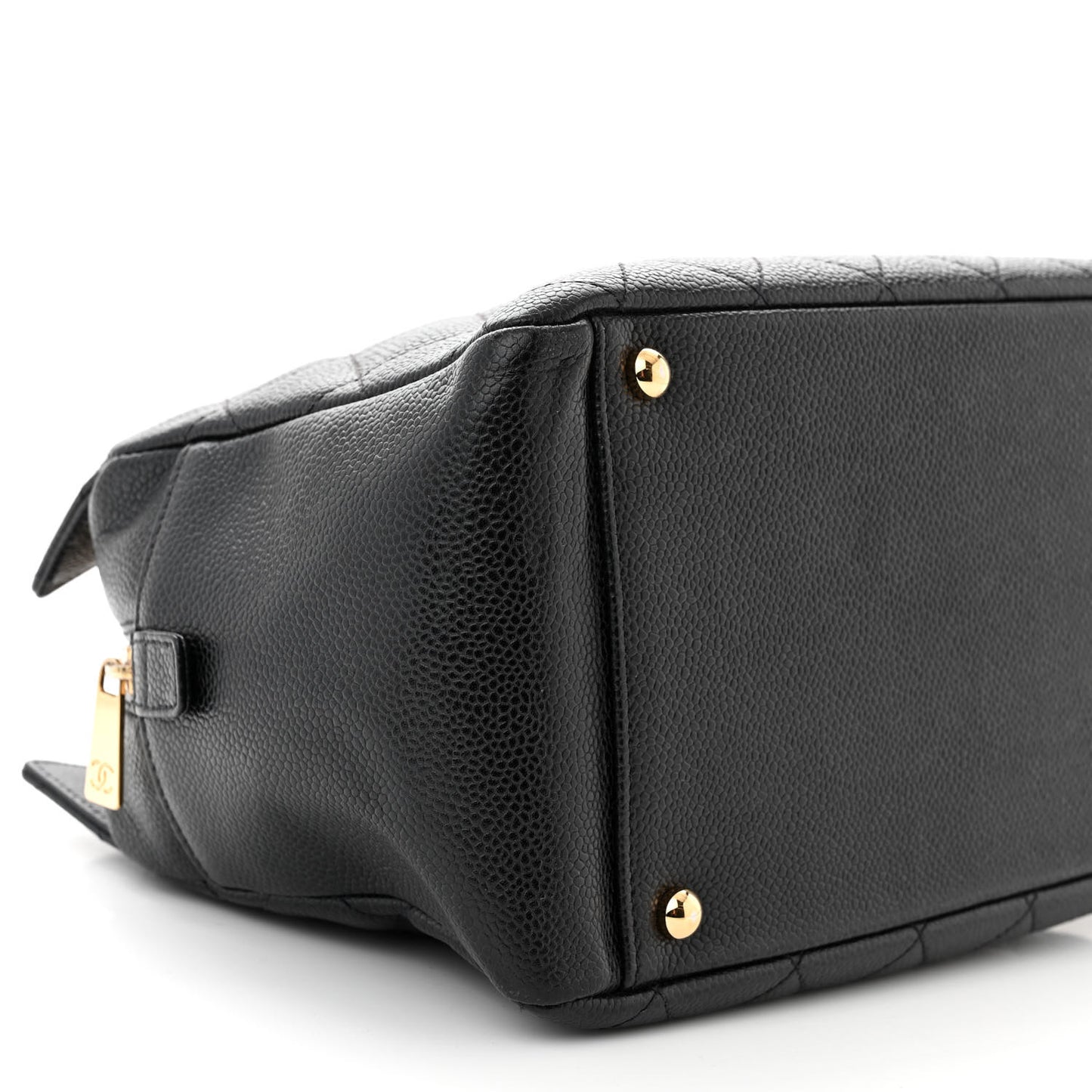 Caviar Quilted Petit Timeless Tote PTT Black