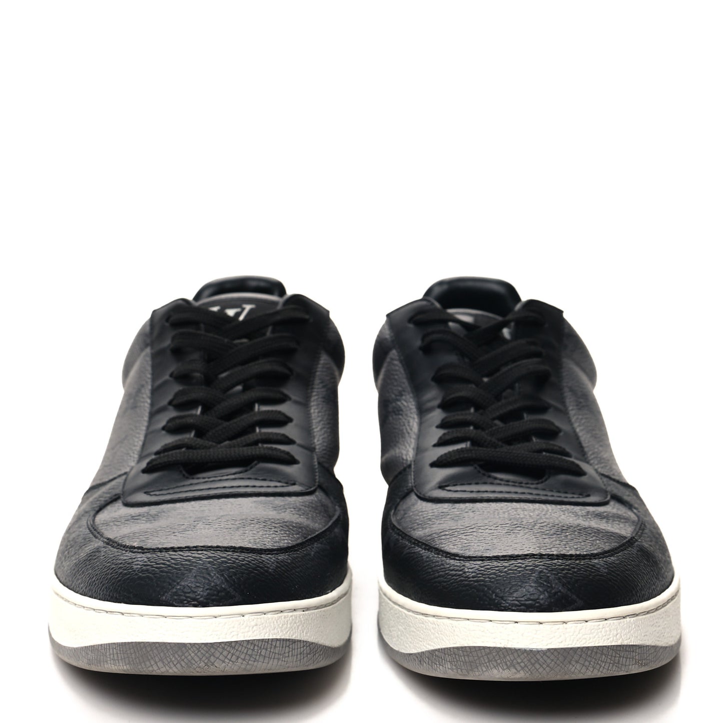 Reverse Monogram Eclipse Mens Rivoli Sneakers 10 Black