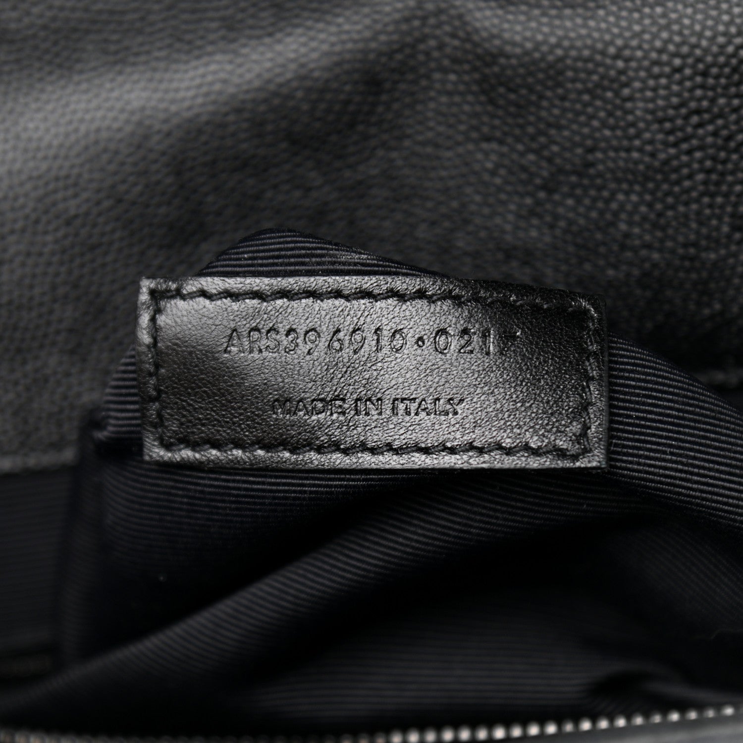 Saint Laurent Grain De Poudre Textured Mixed Matelasse Large Triquilt Monogram Monochrome Satchel Black 8 of 16