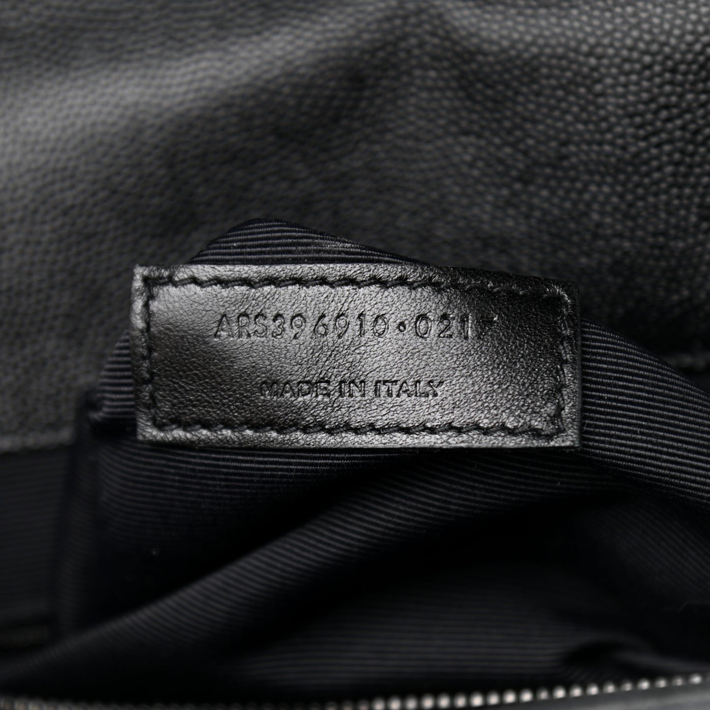 Grain De Poudre Textured Mixed Matelasse Large Triquilt Monogram Monochrome Satchel Black