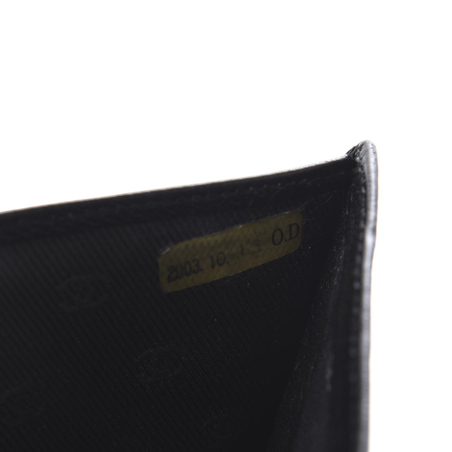 Grained Calfskin CC Button Yen Wallet Black