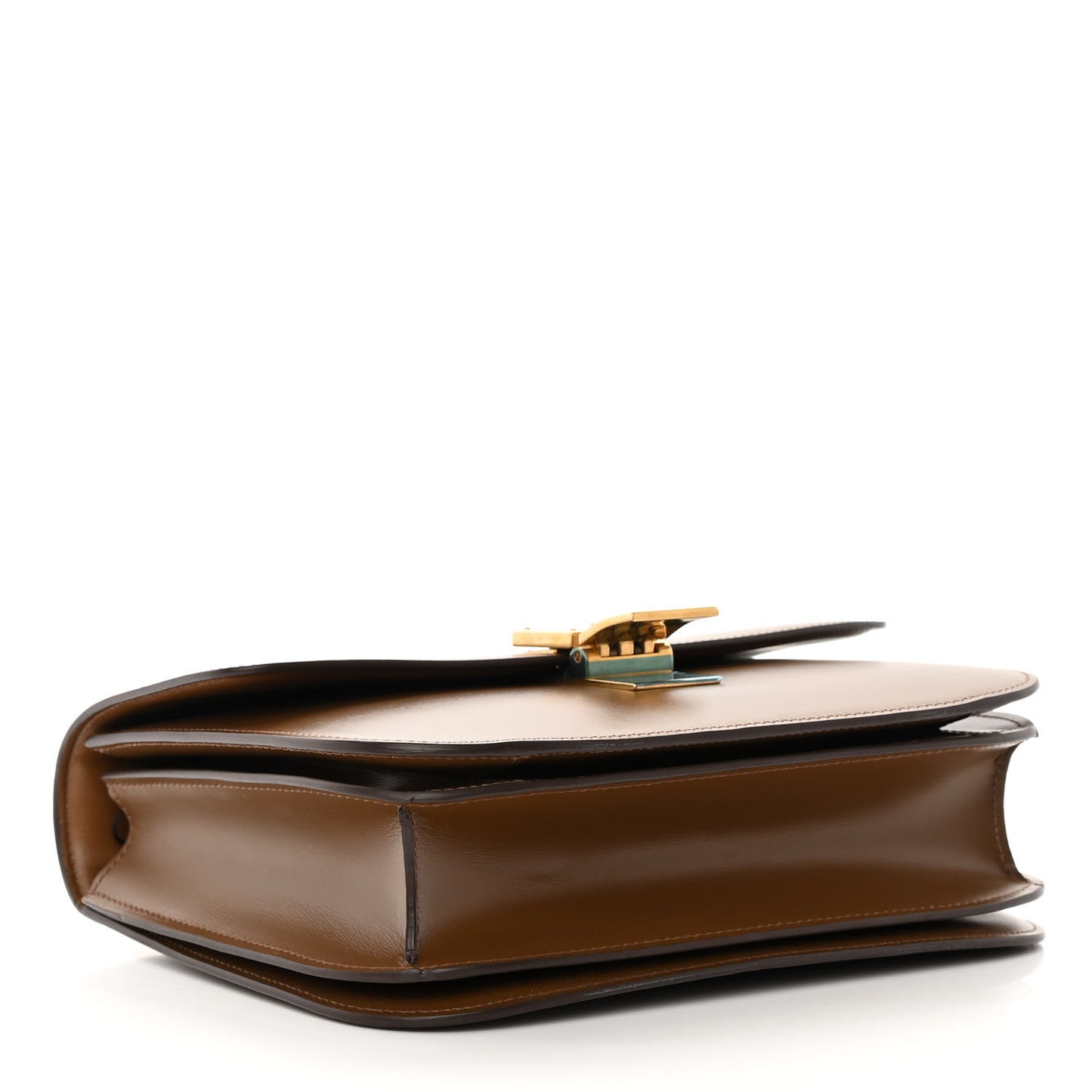 Box Calfskin Medium Classic Box Flap Bag Camel