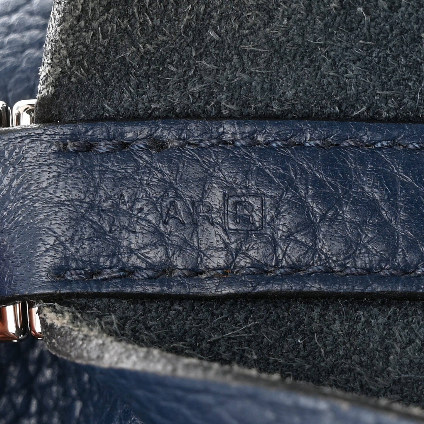 Taurillon Clemence Picotin Lock 22 MM Bleu De Prusse