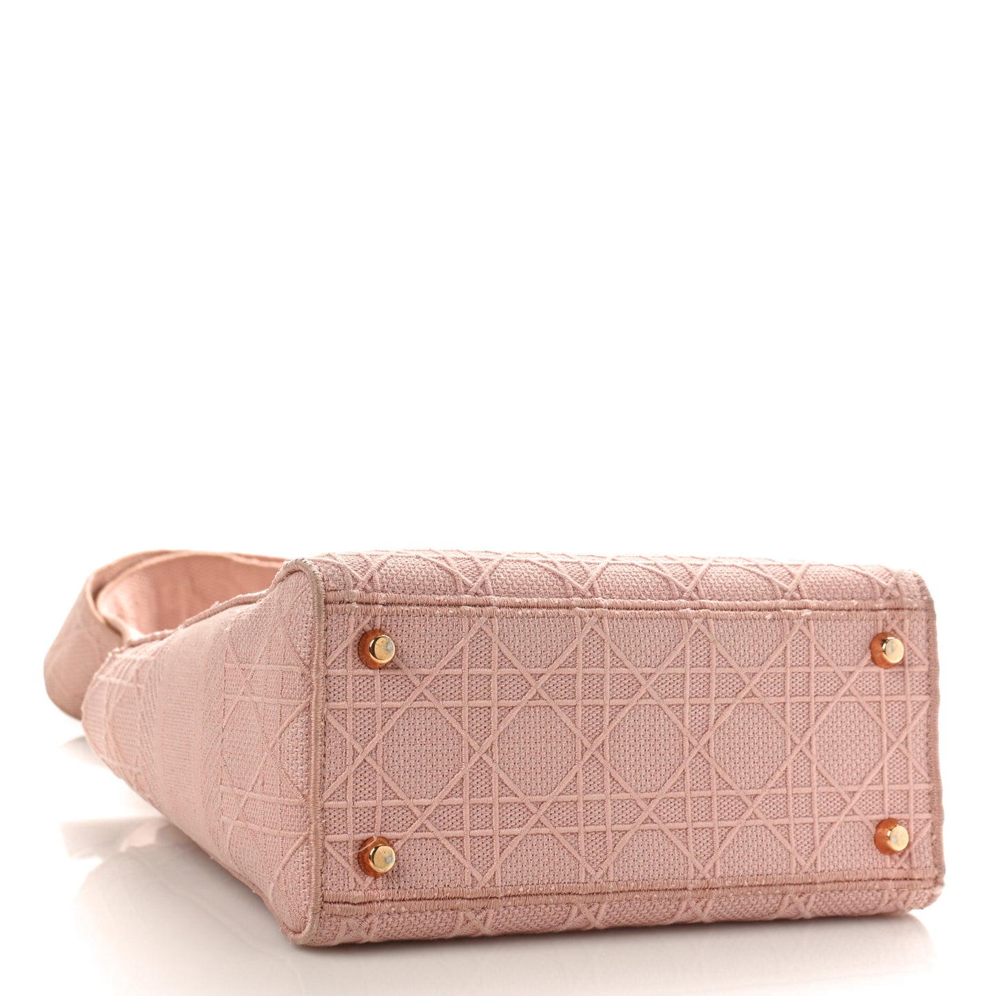 Canvas Embroidered Cannage Medium Lady D-Lite Pink