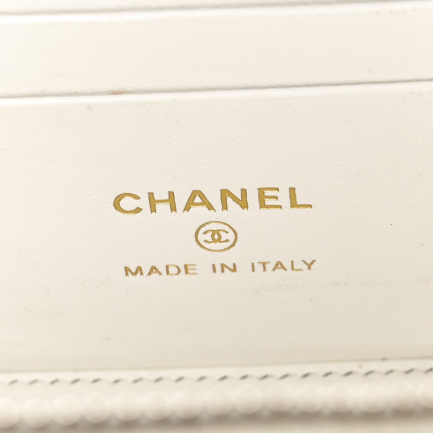 Chanel Caviar Quilted Small Vanity Case With Chain White 6 of 12