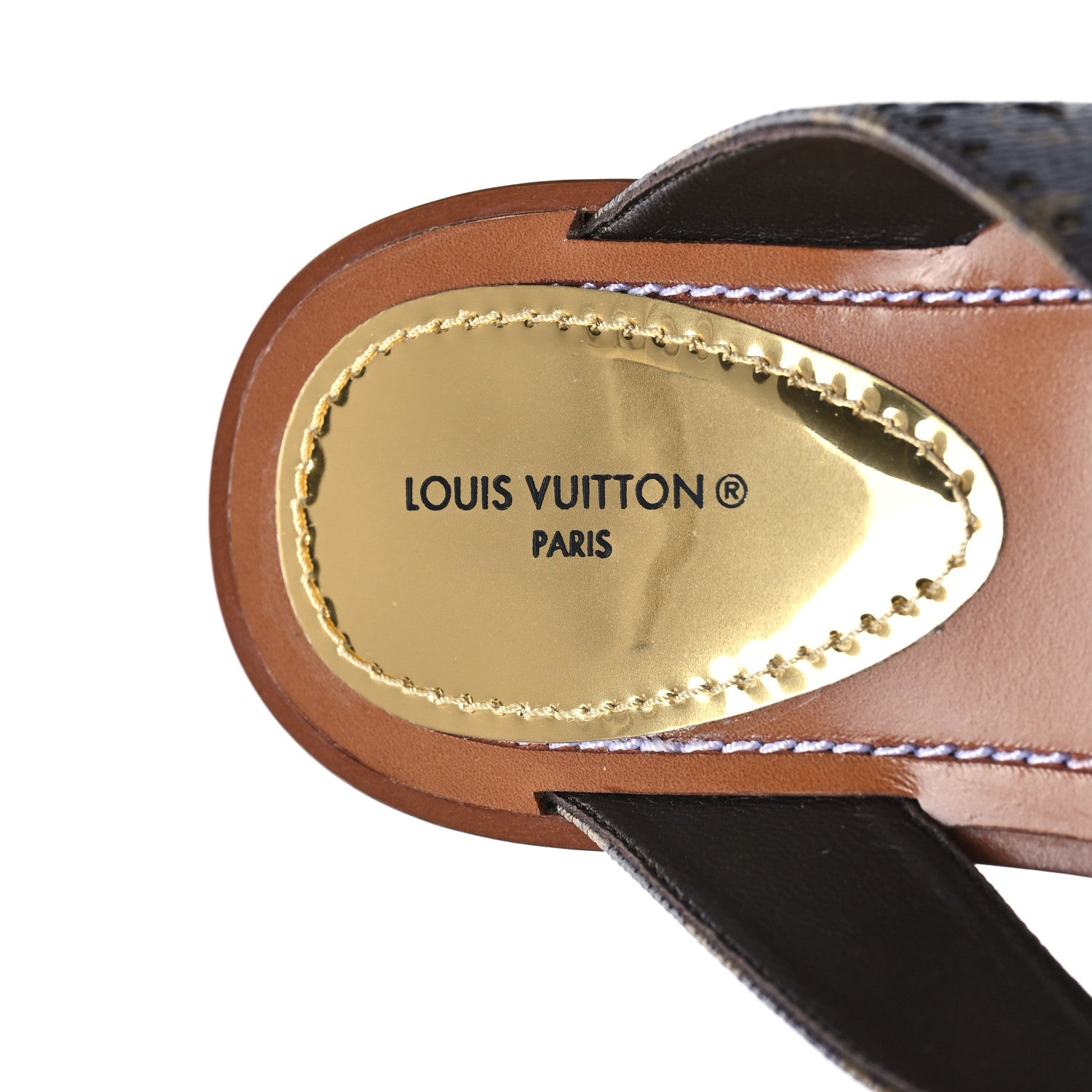 Louis Vuitton Monogram Sunny Flat Thong Sandals 36.5 Brown 7 of 8