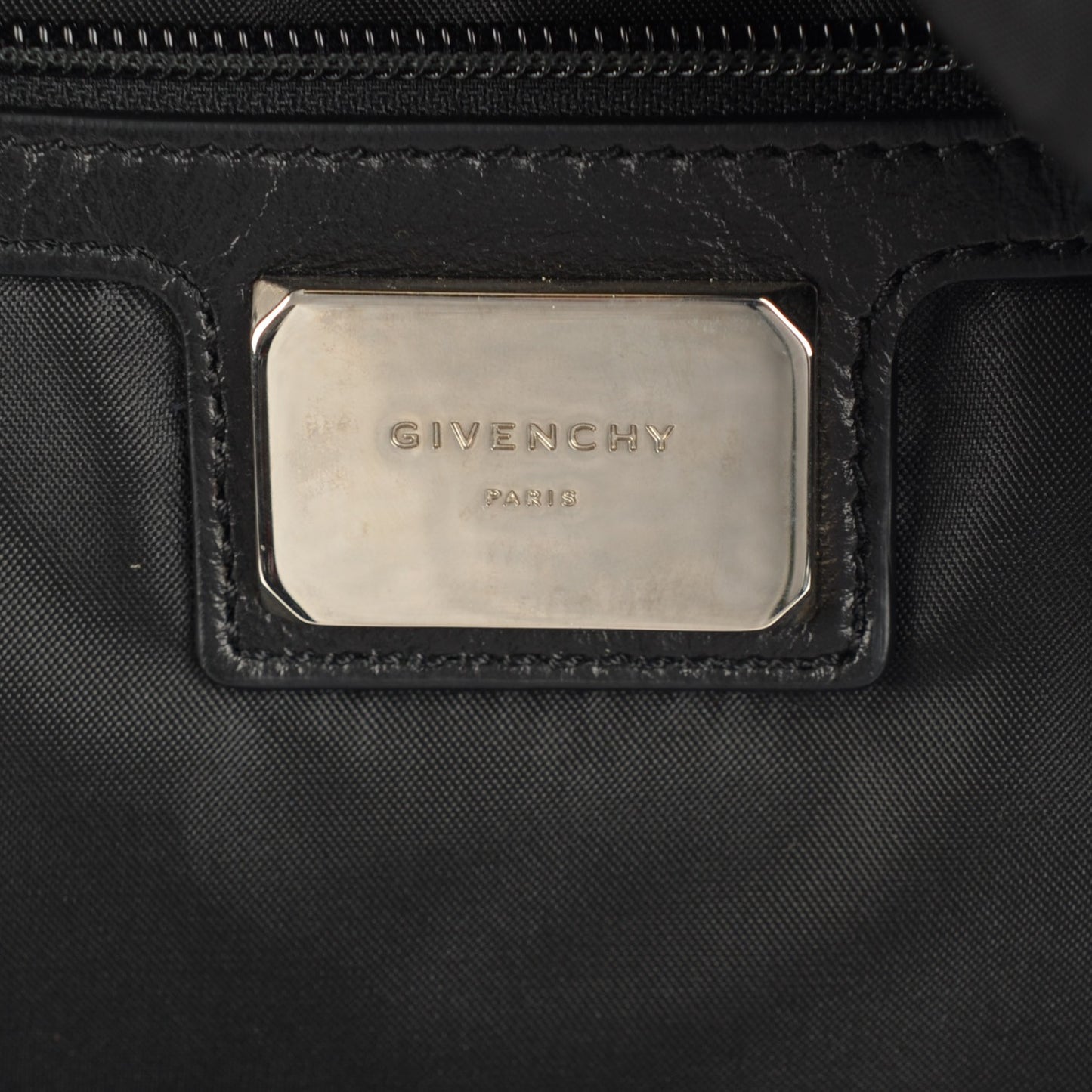 Nylon Rottweiler Print Backpack Black